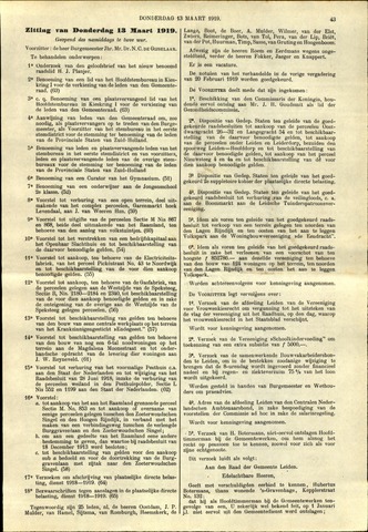 Handelingen van de Raad 1919-03-13