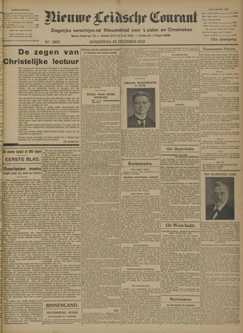 Nieuwe Leidsche Courant 1932-12-29