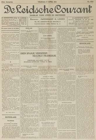 Leidsche Courant 1931-04-17