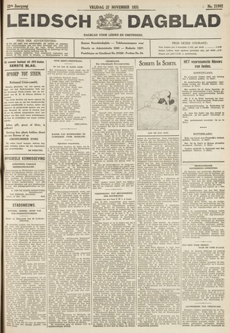 Leidsch Dagblad 1931-11-27