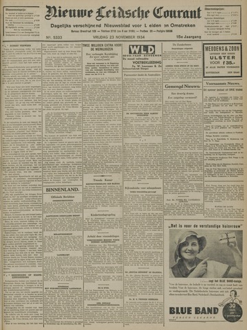 Nieuwe Leidsche Courant 1934-11-23