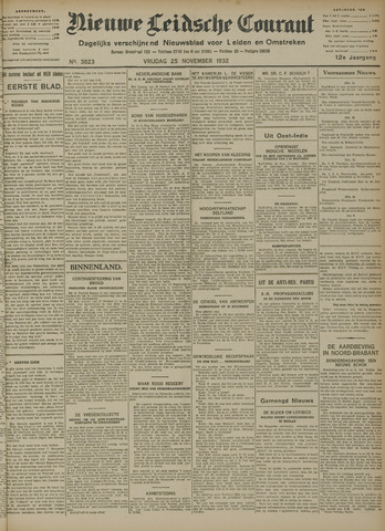 Nieuwe Leidsche Courant 1932-11-25