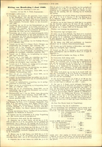 Handelingen van de Raad 1899-06-01