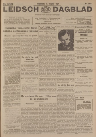 Leidsch Dagblad 1939-10-26