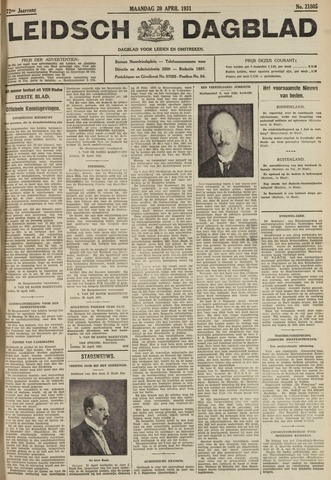 Leidsch Dagblad 1931-04-20