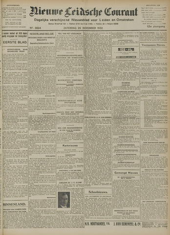 Nieuwe Leidsche Courant 1932-11-26