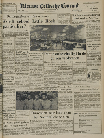 Nieuwe Leidsche Courant 1957-09-30