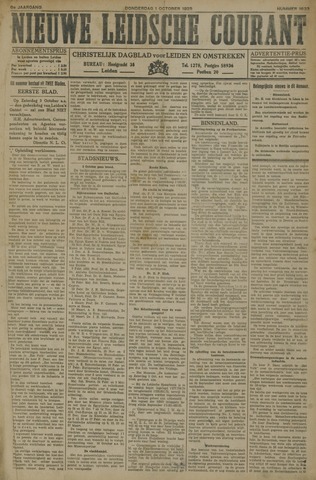 Nieuwe Leidsche Courant 1925-10-01