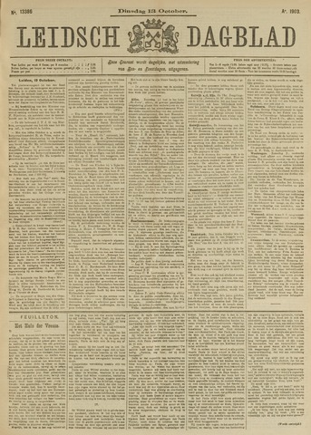 Leidsch Dagblad 1903-10-13