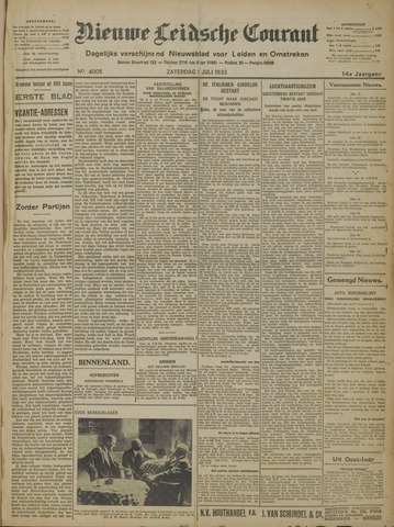 Nieuwe Leidsche Courant 1933-07-01