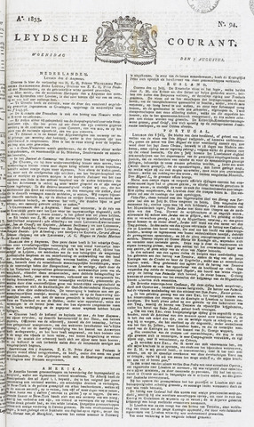 Leydse Courant 1833-08-07