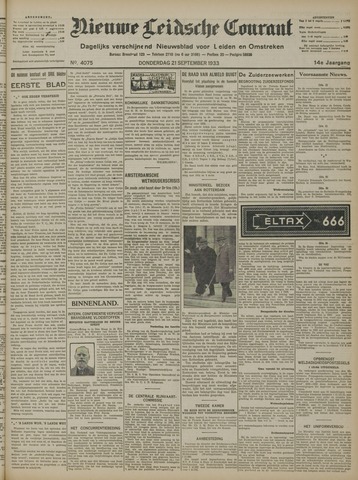 Nieuwe Leidsche Courant 1933-09-21