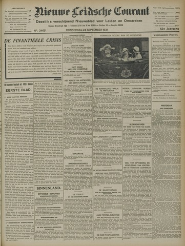 Nieuwe Leidsche Courant 1931-09-24