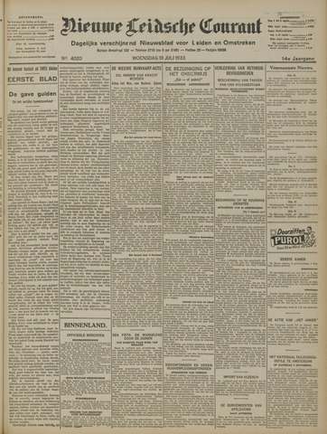Nieuwe Leidsche Courant 1933-07-19