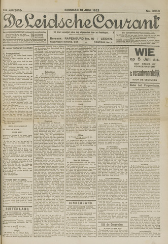Leidsche Courant 1922-06-13