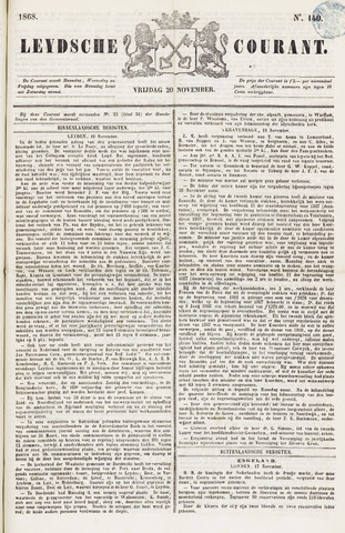 Leydse Courant 1868-11-20