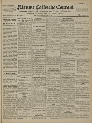 Nieuwe Leidsche Courant 1933-02-24