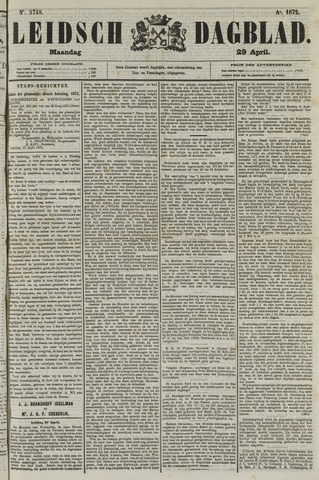 Leidsch Dagblad 1872-04-29