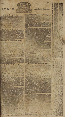 Leydse Courant 1753-01-29