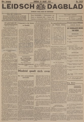 Leidsch Dagblad 1939-03-28