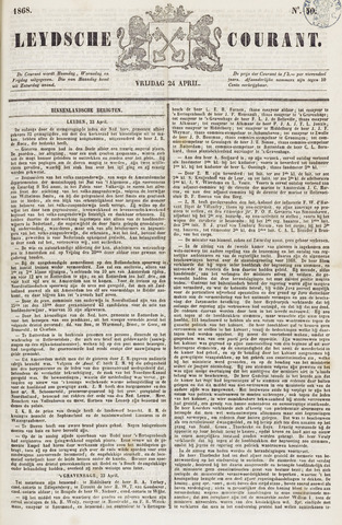 Leydse Courant 1868-04-24