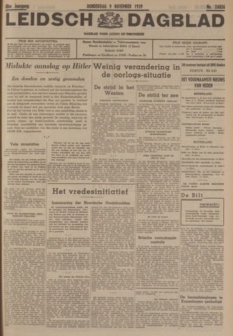 Leidsch Dagblad 1939-11-09