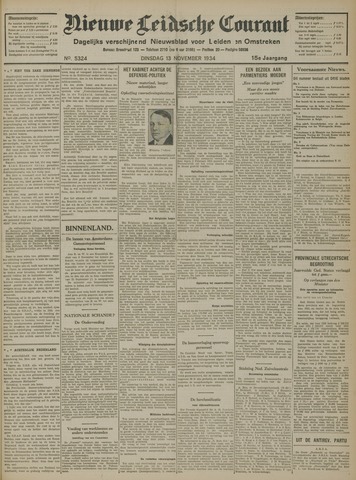 Nieuwe Leidsche Courant 1934-11-13