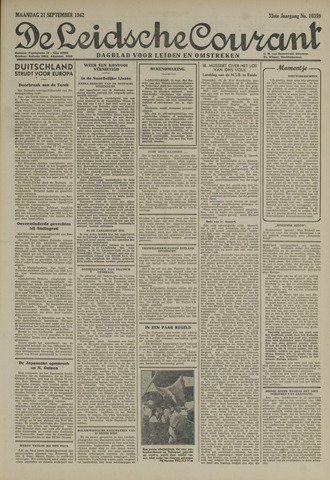 Leidsche Courant 1942-09-21