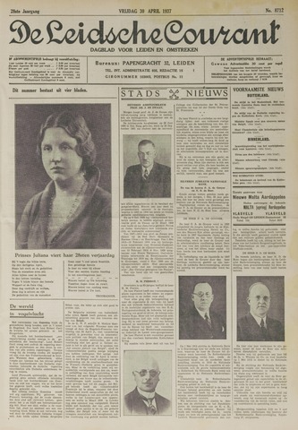 Leidsche Courant 1937-04-30