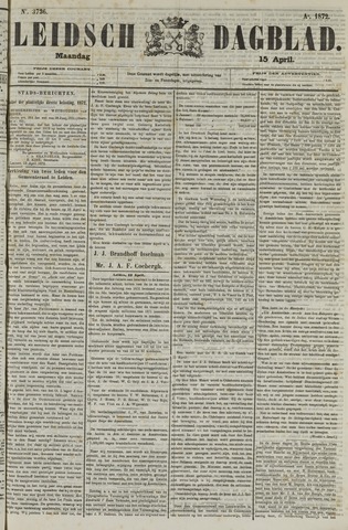 Leidsch Dagblad 1872-04-15