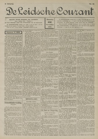 Leidsche Courant 1909-11-22