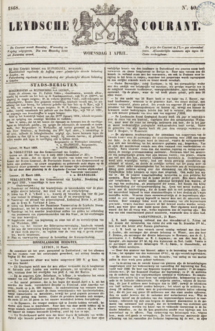 Leydse Courant 1868-04-01