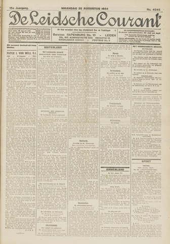 Leidsche Courant 1924-08-25