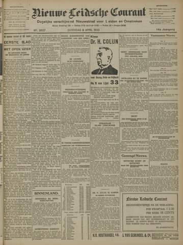 Nieuwe Leidsche Courant 1933-04-08