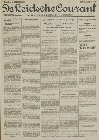 Leidsche Courant 1939-09-25