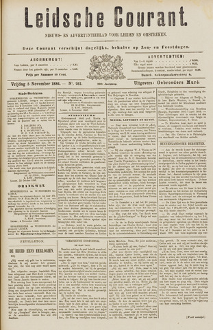 Leydse Courant 1886-11-05