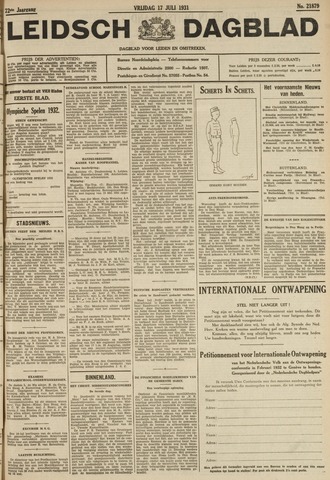Leidsch Dagblad 1931-07-17
