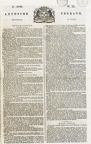 Leydse Courant 1840-04-27