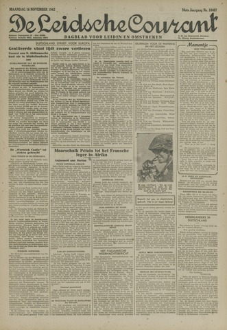 Leidsche Courant 1942-11-16