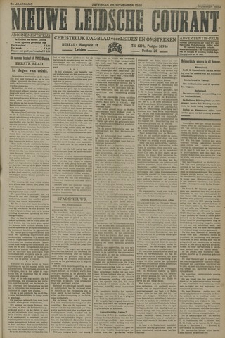 Nieuwe Leidsche Courant 1925-11-28