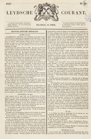 Leydse Courant 1845-04-28
