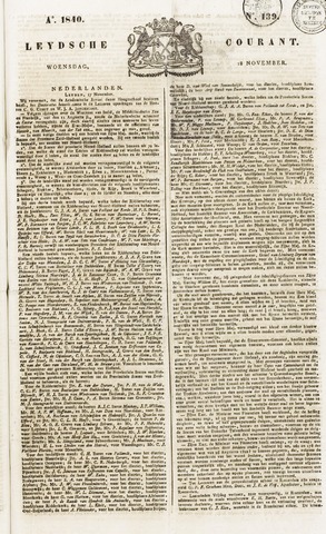 Leydse Courant 1840-11-18