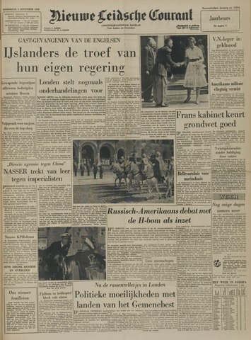 Nieuwe Leidsche Courant 1958-09-04