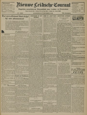 Nieuwe Leidsche Courant 1934-12-27
