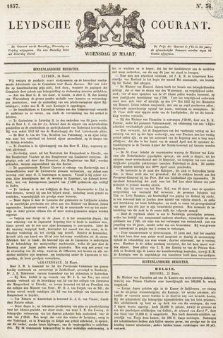 Leydse Courant 1857-03-25