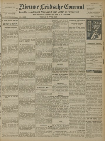 Nieuwe Leidsche Courant 1931-04-17
