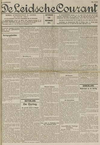 Leidsche Courant 1914-11-14