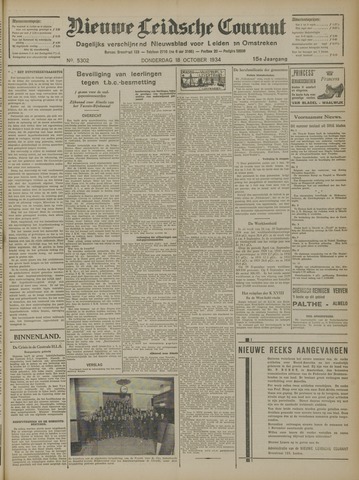 Nieuwe Leidsche Courant 1934-10-18