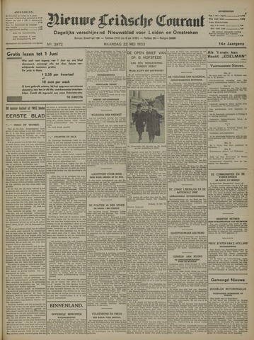 Nieuwe Leidsche Courant 1933-05-22