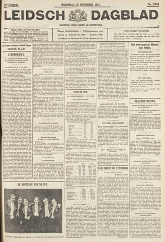 Leidsch Dagblad 1931-11-18